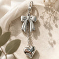 Bow & Heart Bag Charm